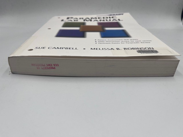Paramedic Lab Manual Brady Sue Campbell Melissa Robinson