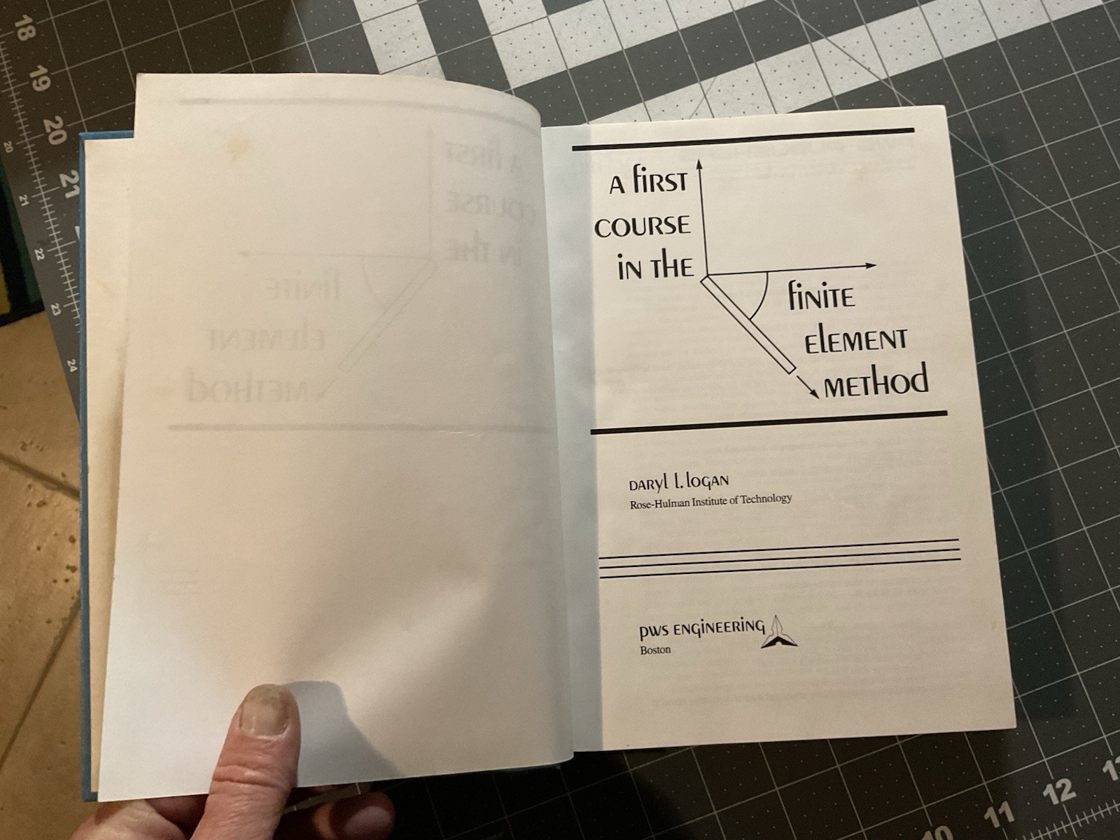 A First Course in the Finite Element Method by Daryl L. Logan, 1986, D3
