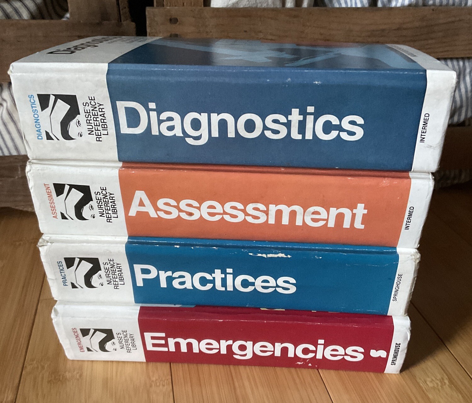 VTG 80s Nurse’s Reference Library Springhouse Hardcover Books 4 Volume Set Medic