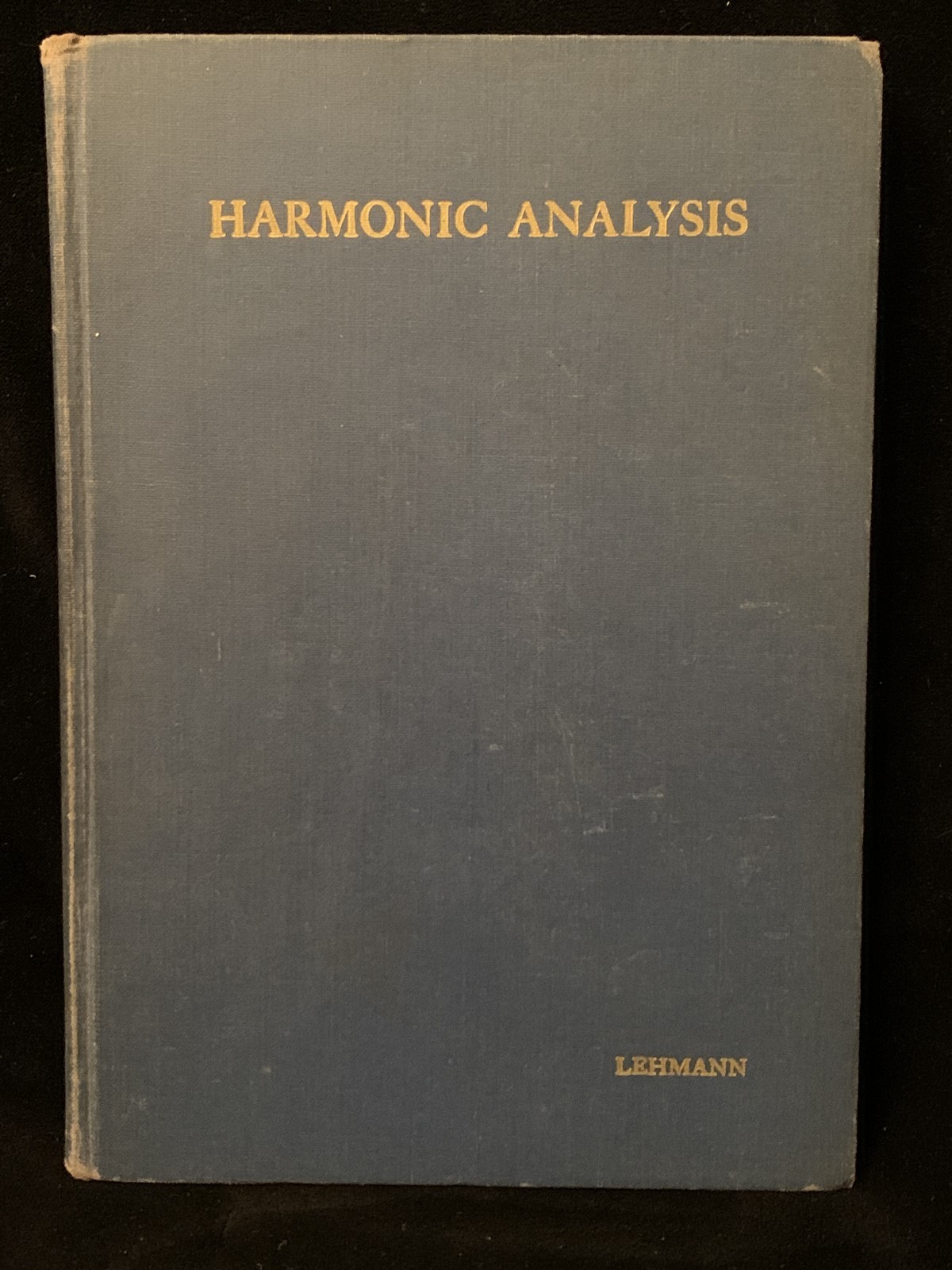 HARMONIC ANALYSIS – Friedrich Johann Lehmann (Oberlin) – COMINGS HB 1910