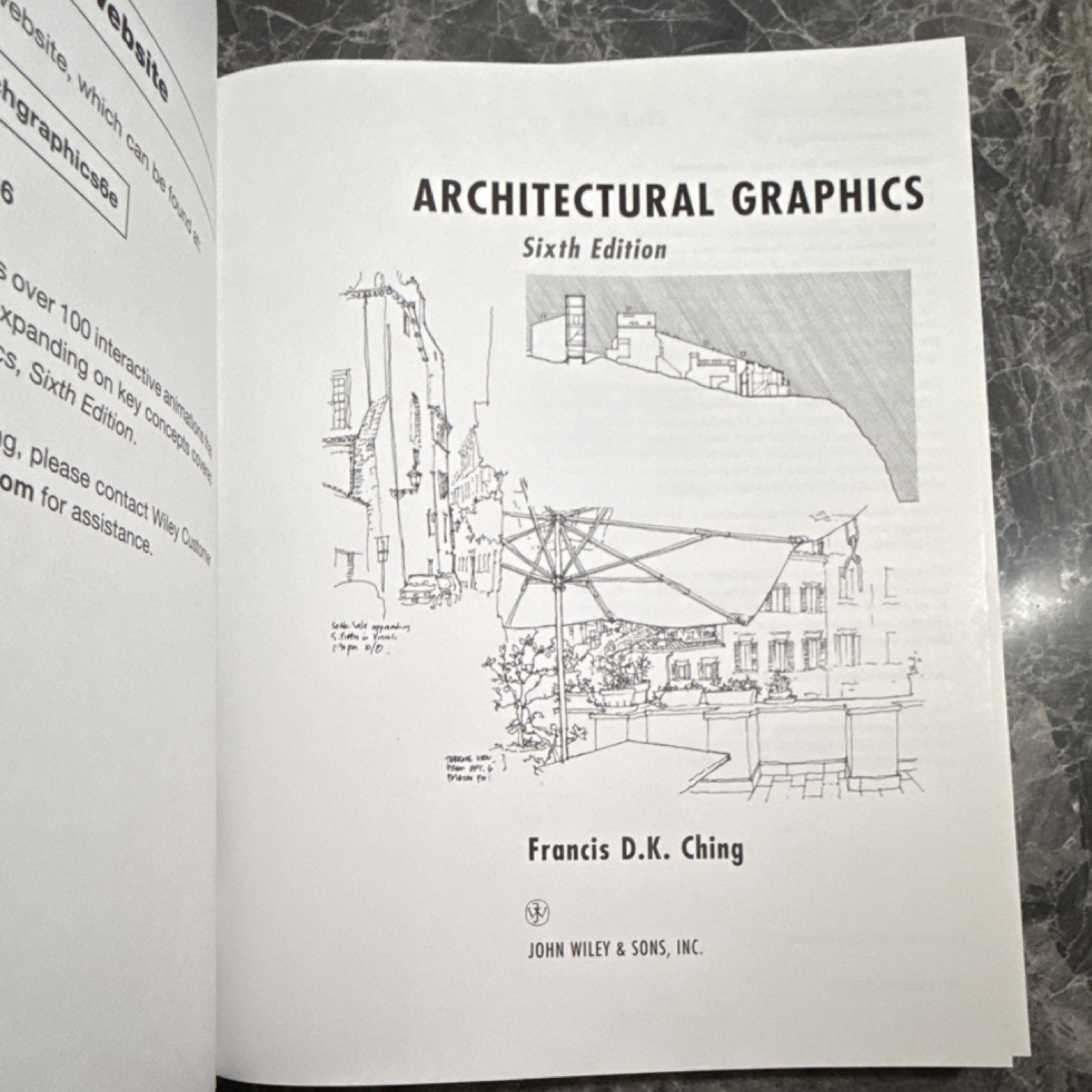 Wiley Architectural Graphics Sixth Edition by Francis D.K. Ching Paperback 2015