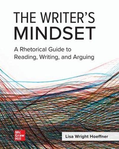 The Writer’s Mindset by Lisa Hoeffner Professor