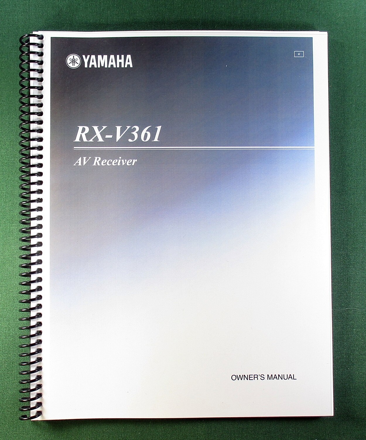 Yamaha RX-V361 Instruction Manual: 78 Pages & Protective Covers!