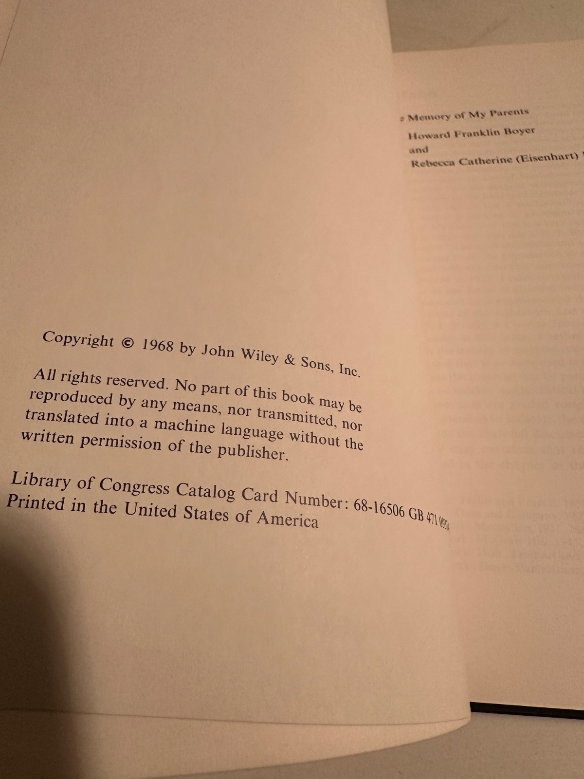 History of Mathematics Boyer 1968 Hardcover