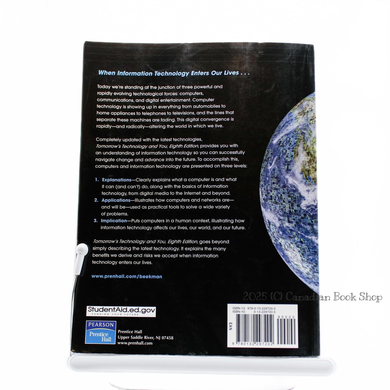 Tomorrow’s Technology and You, Eighth Edition by George Beekman and Michael J.  