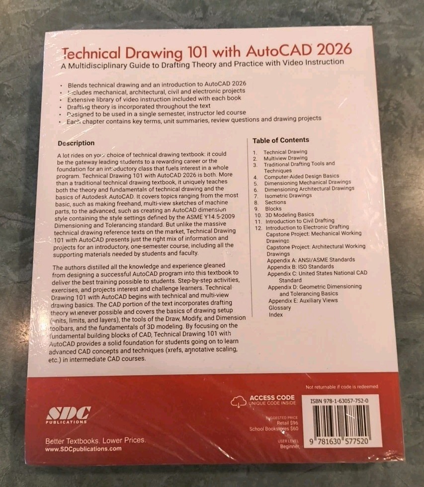 Technical Drawing 101 with AutoCAD 2026 : A Multidisciplinary Guide to Drafting