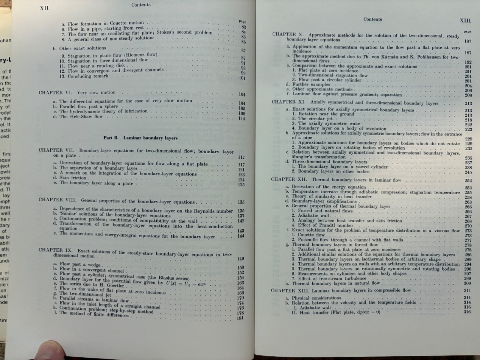 Boundry-Layer Theory by Herman Schlichting sixth edition (1955 hc)