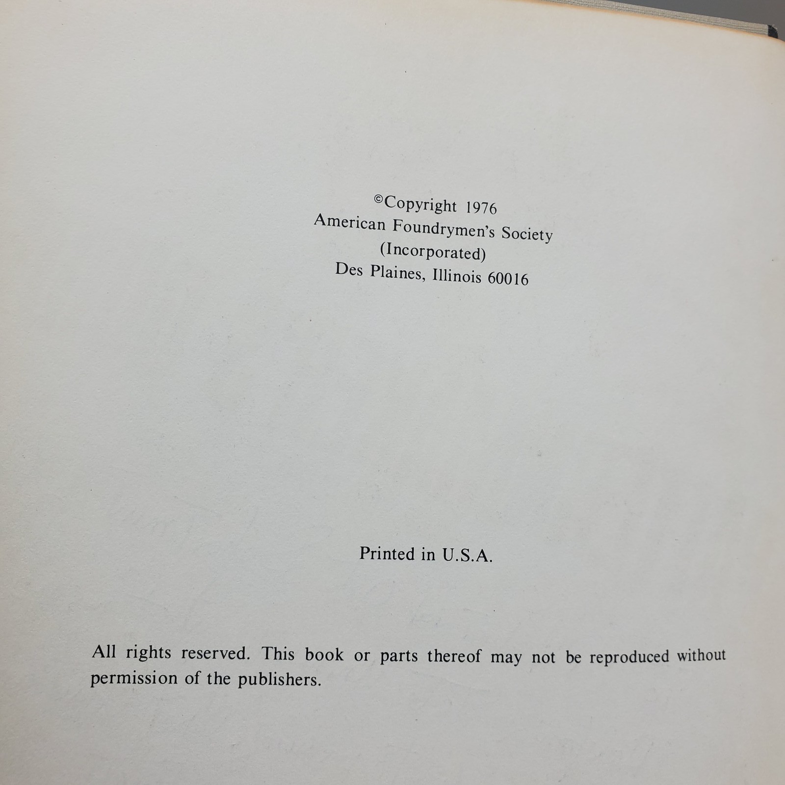 Patternmaker’s Guide by Ed Hamilton AFS American Foundrymen’s Society Signed