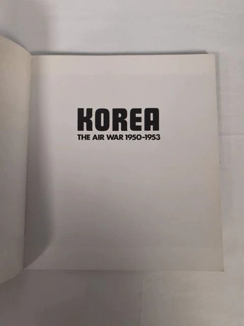 Korea The Air War 1950-1953 Nicholls & Thompson
