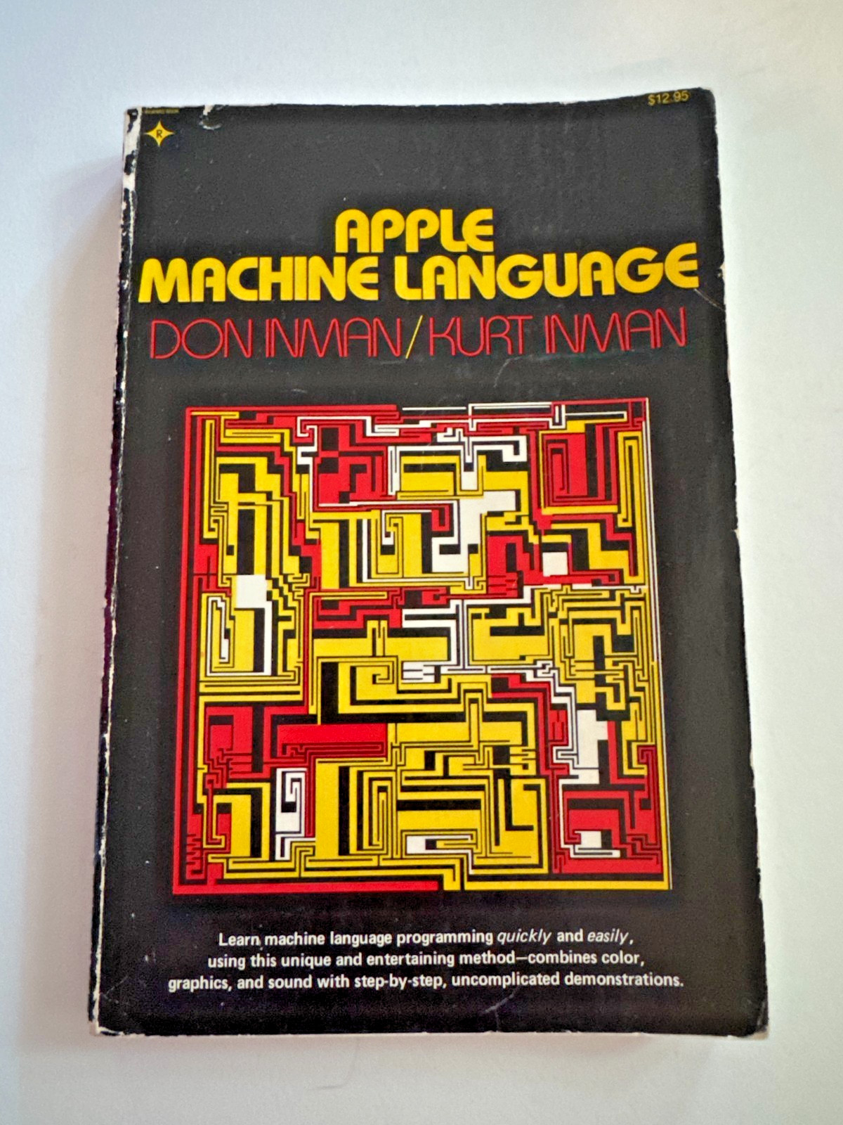 FREE SHIP! 1981 Apple Machine Language Inman Prentice Hall VINTAGE COMPUTING