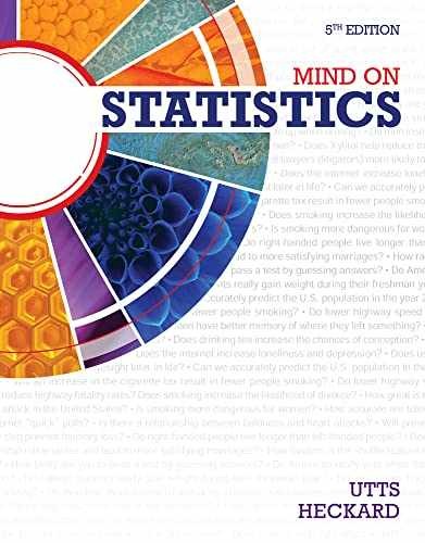 Mind on Statistics – Standalone – Hardcover, by Utts Jessica M.; – Acceptable