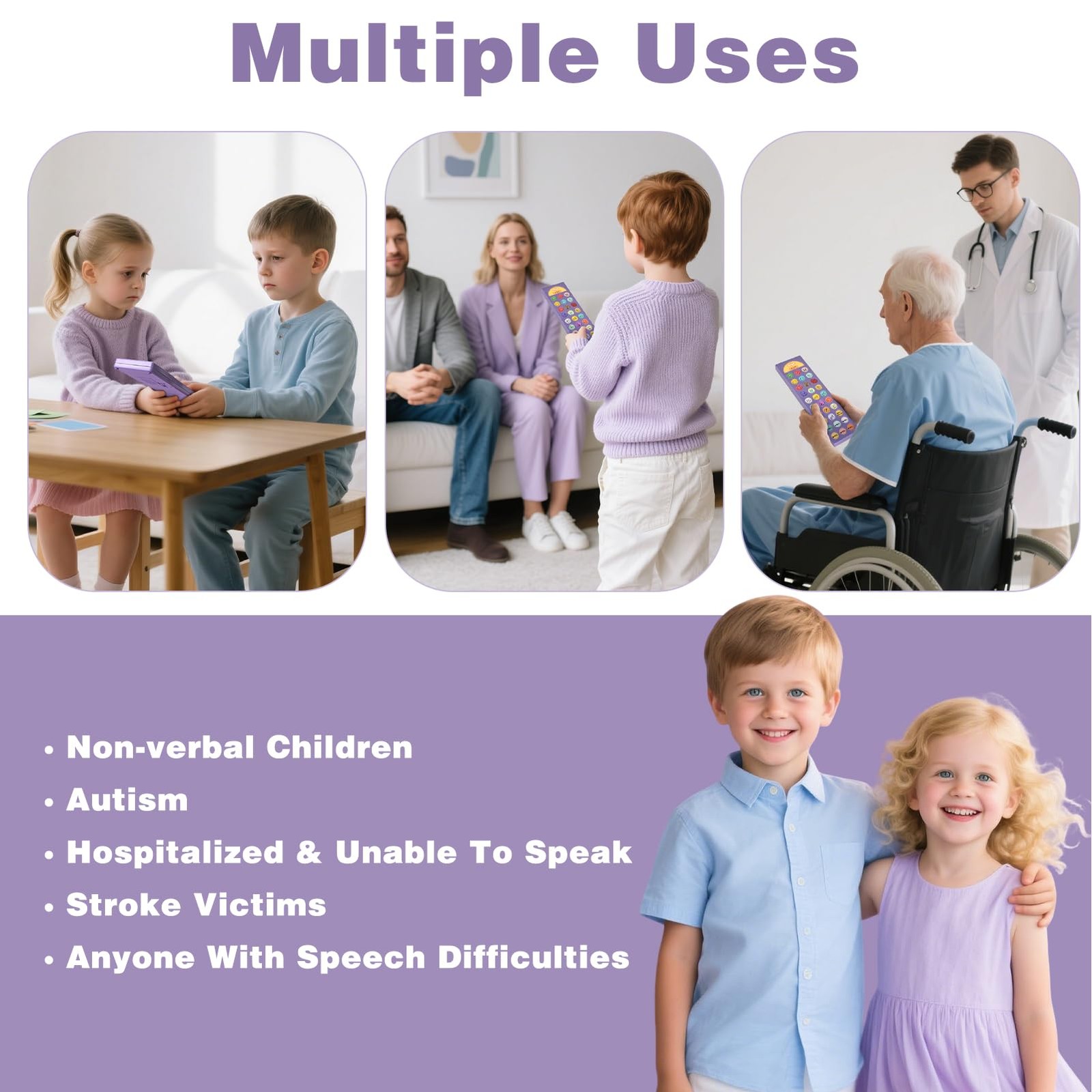 AAC Device for Autism, Joyreal Non Verbal Communication Tools for Speech Therapy
