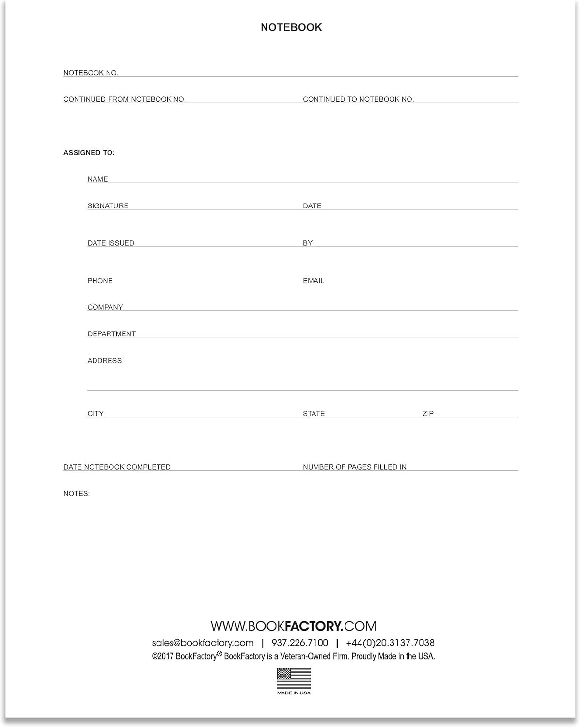 Lab Notebook – 168 Pages .25“ Grid Format, 8 7/8“ x 11 1/4“, Blue Cover, S…