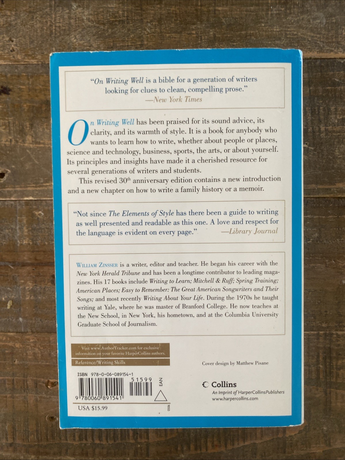 On Writing Well : The Classic Guide to Writing Nonfiction by William Zinsser