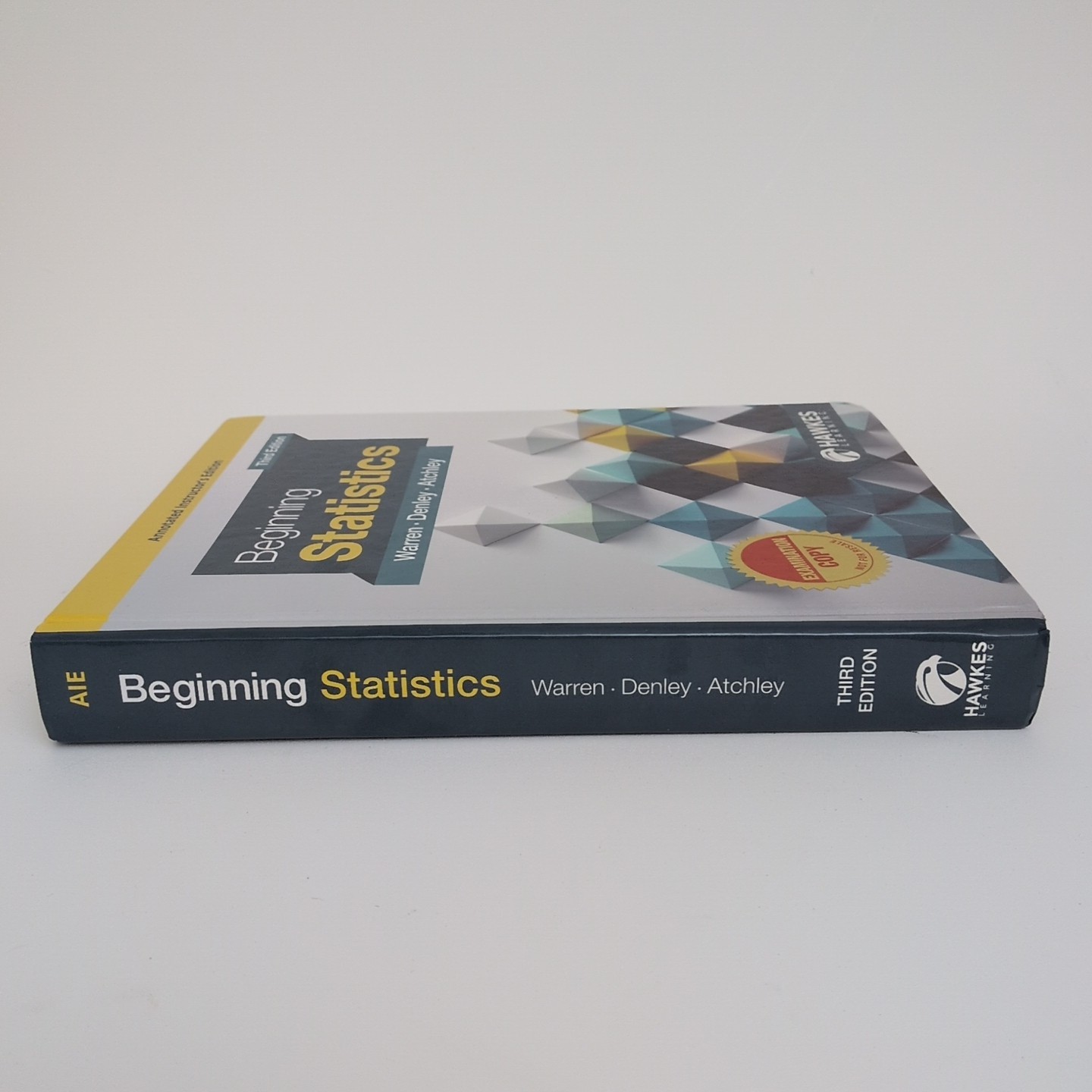 Beginning Statistics Third Edition Textbook WARREN, DENLEY Hawkes Learning 2021