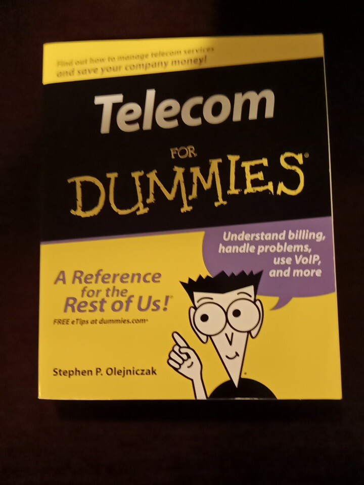 New! Telecom for Dummies, Stephen P. Olejniczak, Softcover, 2006 (364 pages)